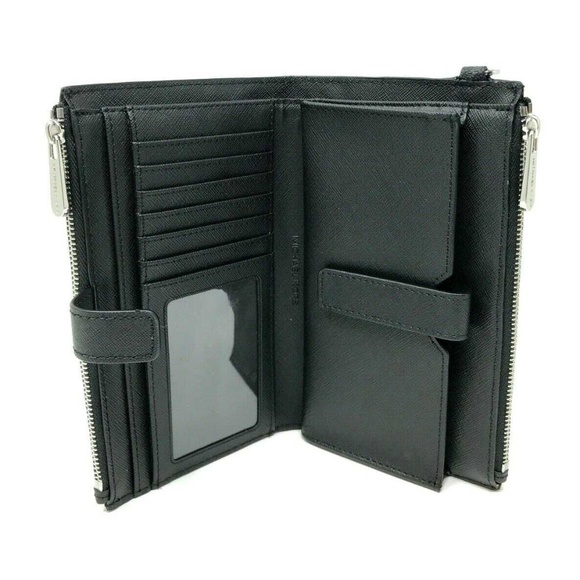 Michael Kors MK Jet Set Travel Double Zip Wallet - Picture 8 of 8